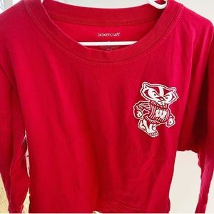 Oversized long sleeve Wisconsin tee